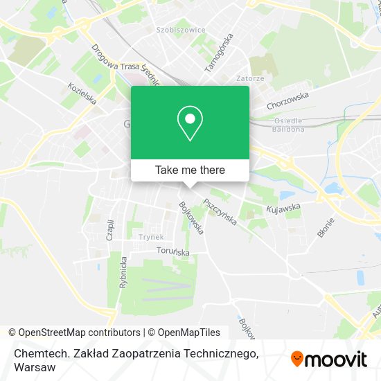 Карта Chemtech. Zakład Zaopatrzenia Technicznego