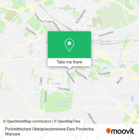 Pośrednictwo Ubezpieczeniowe Ewa Pociecha map