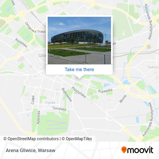 Arena Gliwice map