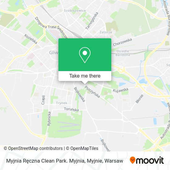 Myjnia Ręczna Clean Park. Myjnia, Myjnie map