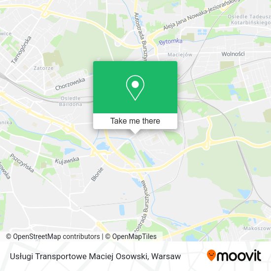 Usługi Transportowe Maciej Osowski map