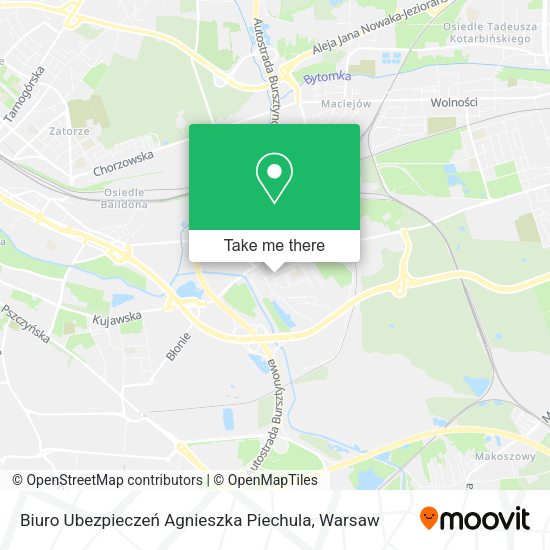 Biuro Ubezpieczeń Agnieszka Piechula map