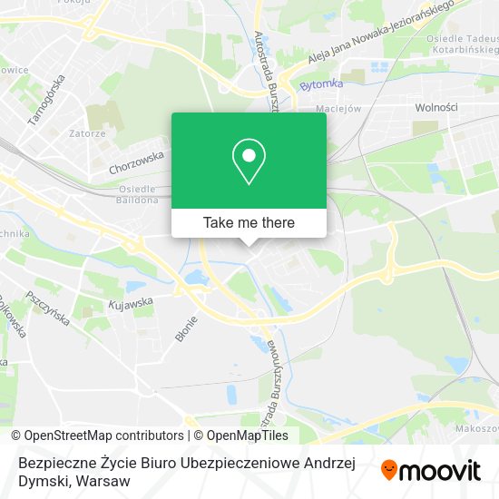 Bezpieczne Życie Biuro Ubezpieczeniowe Andrzej Dymski map