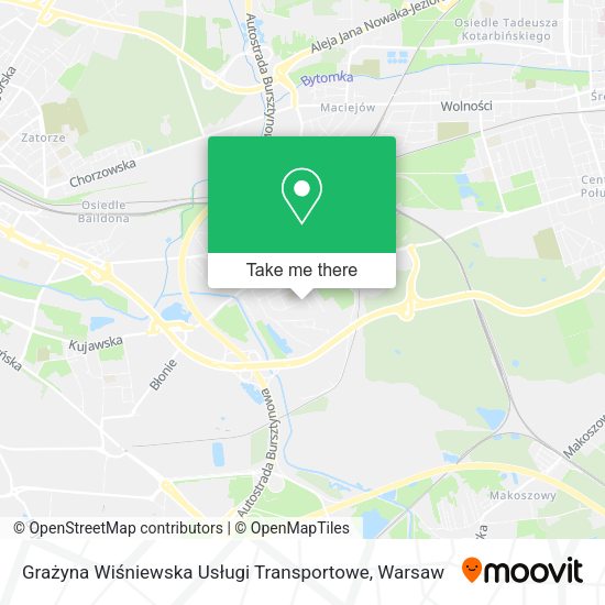 Grażyna Wiśniewska Usługi Transportowe map