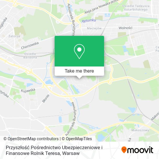 Przyszłość Pośrednictwo Ubezpieczeniowe i Finansowe Rolnik Teresa map