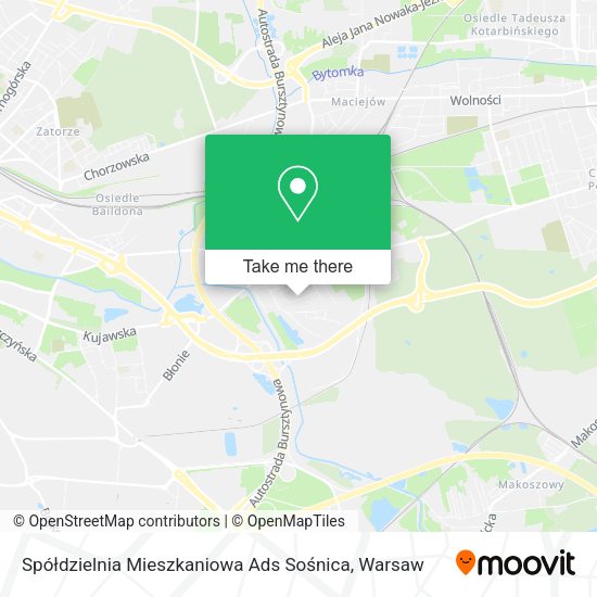 Spółdzielnia Mieszkaniowa Ads Sośnica map