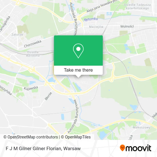 Карта F J M Gilner Gilner Florian