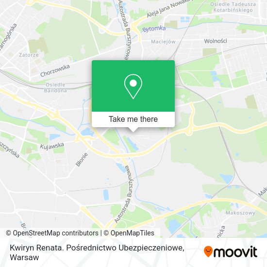 Kwiryn Renata. Pośrednictwo Ubezpieczeniowe map