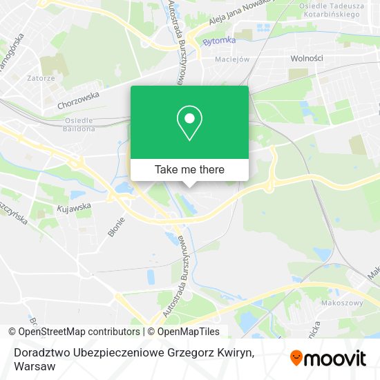 Doradztwo Ubezpieczeniowe Grzegorz Kwiryn map