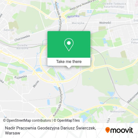 Nadir Pracownia Geodezyjna Dariusz Świerczek map