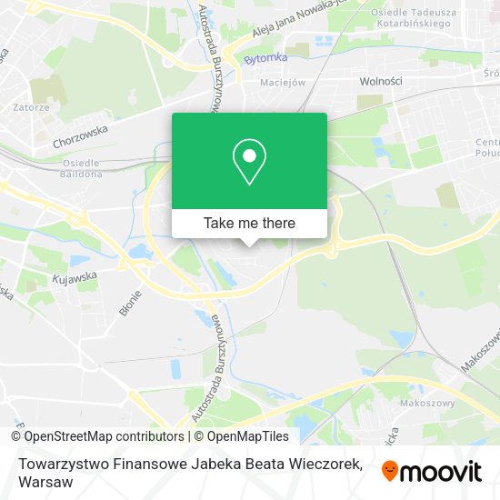 Towarzystwo Finansowe Jabeka Beata Wieczorek map