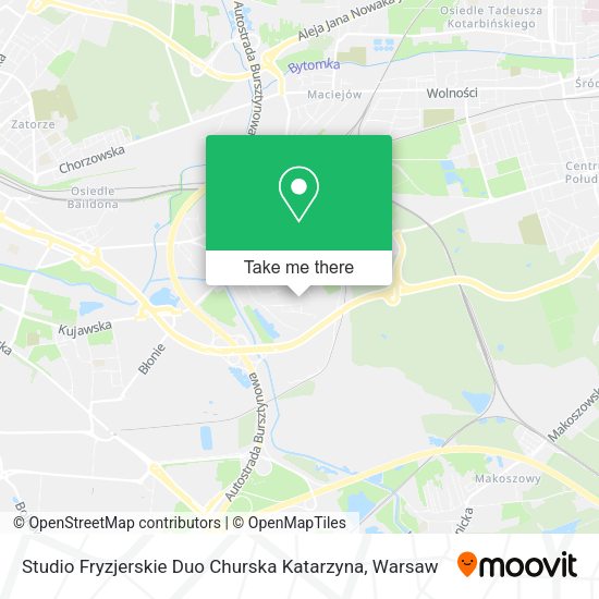 Studio Fryzjerskie Duo Churska Katarzyna map