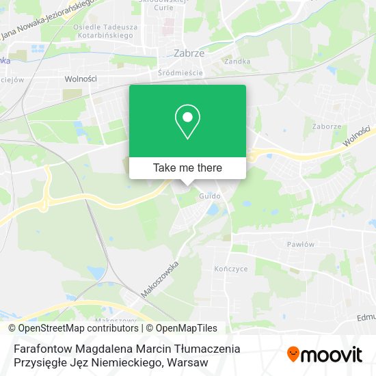 Farafontow Magdalena Marcin Tłumaczenia Przysięgłe Jęz Niemieckiego map