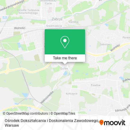 Ośrodek Dokształcania i Doskonalenia Zawodowego map