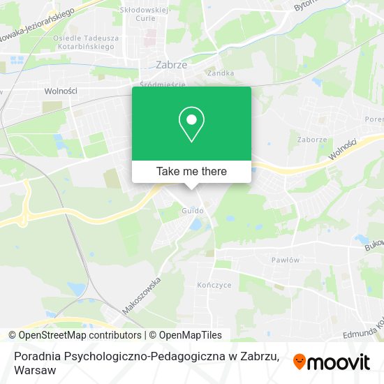 Карта Poradnia Psychologiczno-Pedagogiczna w Zabrzu