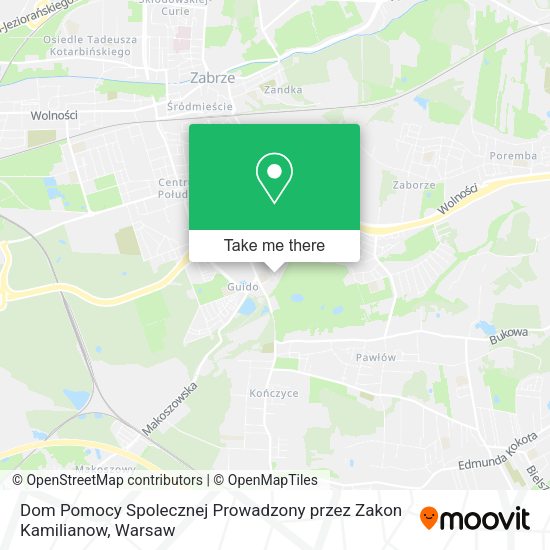 Dom Pomocy Spolecznej Prowadzony przez Zakon Kamilianow map