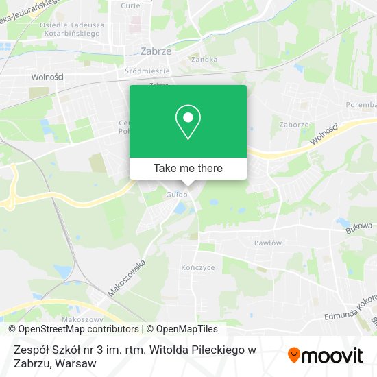 Zespół Szkół nr 3 im. rtm. Witolda Pileckiego w Zabrzu map