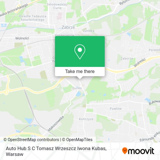 Auto Hub S C Tomasz Wrzeszcz Iwona Kubas map