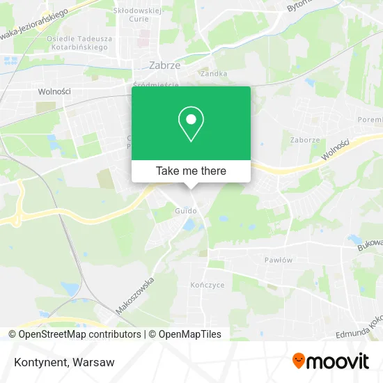 Карта Kontynent