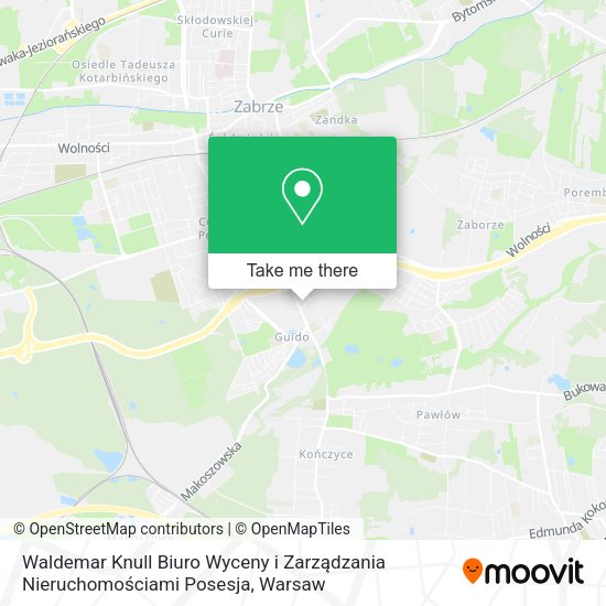 Waldemar Knull Biuro Wyceny i Zarządzania Nieruchomościami Posesja map