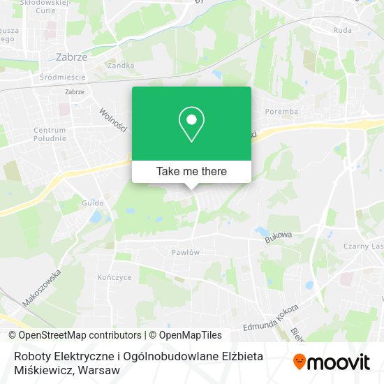 Roboty Elektryczne i Ogólnobudowlane Elżbieta Miśkiewicz map