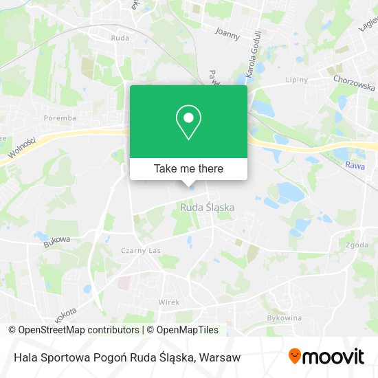 Hala Sportowa Pogoń Ruda Śląska map