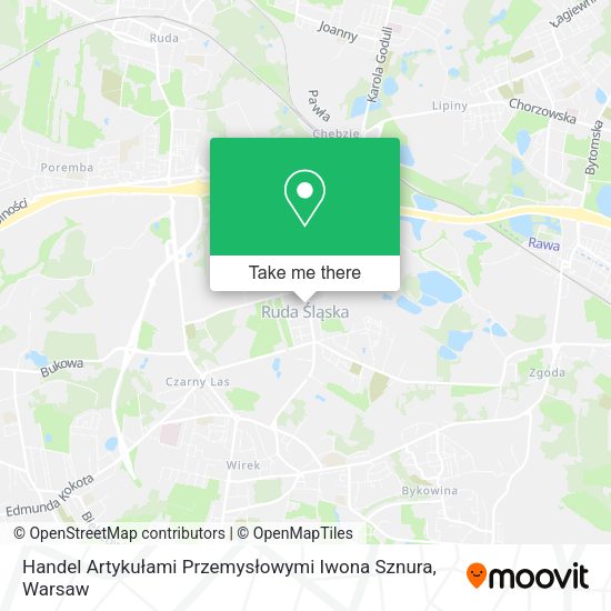 Handel Artykułami Przemysłowymi Iwona Sznura map