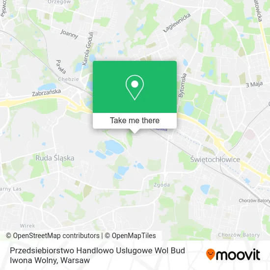 Карта Przedsiebiorstwo Handlowo Uslugowe Wol Bud Iwona Wolny
