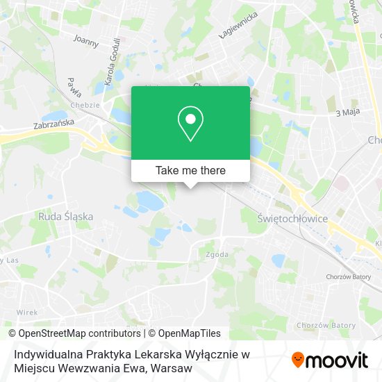 Indywidualna Praktyka Lekarska Wyłącznie w Miejscu Wewzwania Ewa map