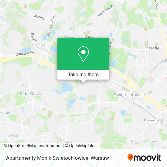 Apartamenty Monik Swietochlowice map