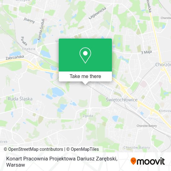 Konart Pracownia Projektowa Dariusz Zarębski map