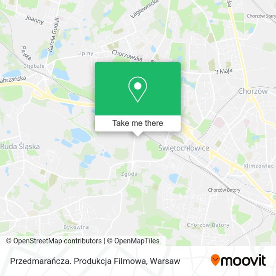 Przedmarańcza. Produkcja Filmowa map