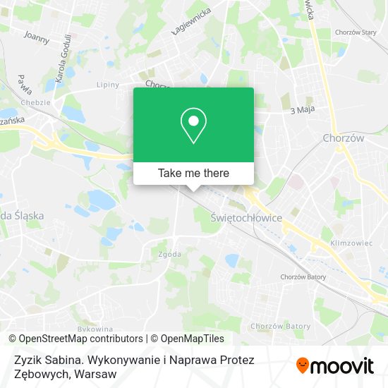 Zyzik Sabina. Wykonywanie i Naprawa Protez Zębowych map