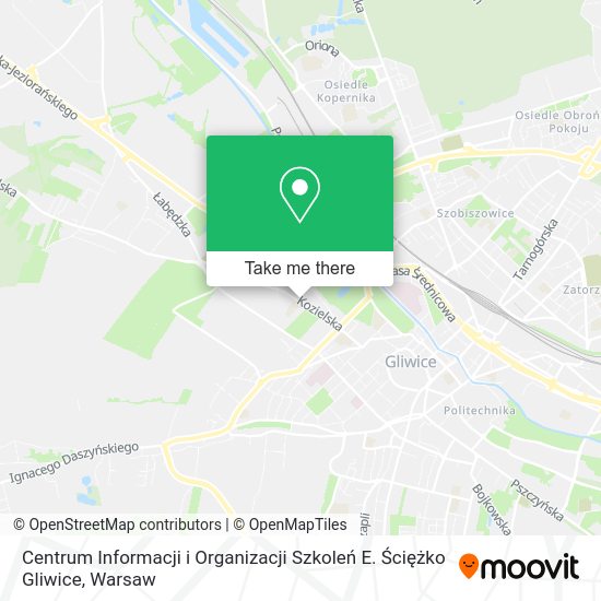 Centrum Informacji i Organizacji Szkoleń E. Ściężko Gliwice map