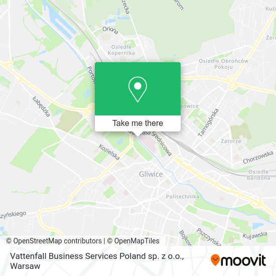 Vattenfall Business Services Poland sp. z o.o. map