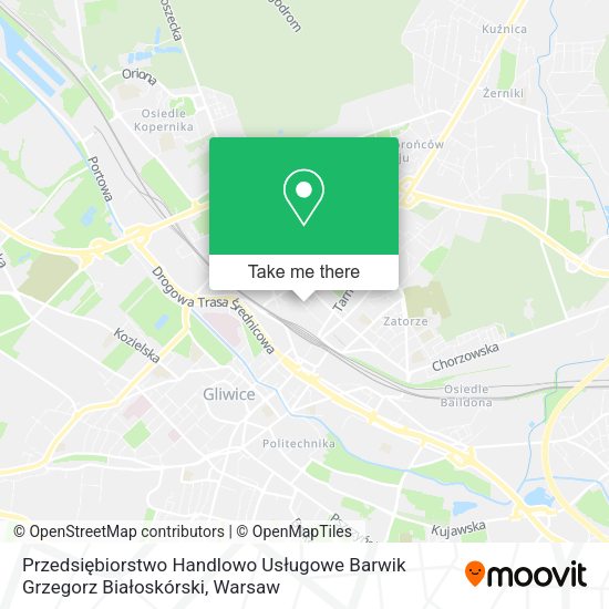 Przedsiębiorstwo Handlowo Usługowe Barwik Grzegorz Białoskórski map