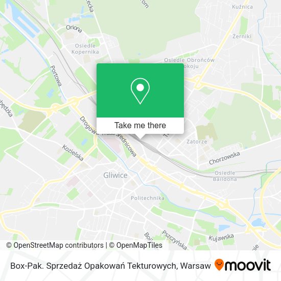 Box-Pak. Sprzedaż Opakowań Tekturowych map