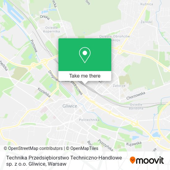 Technika Przedsiębiorstwo Techniczno-Handlowe sp. z o.o. Gliwice map