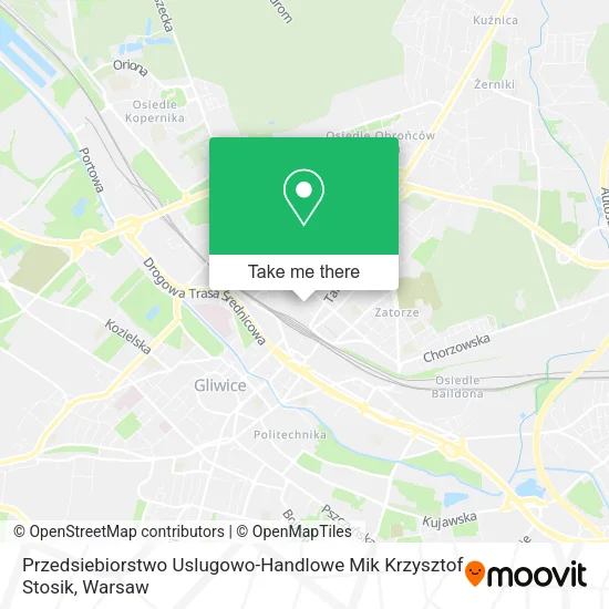 Карта Przedsiebiorstwo Uslugowo-Handlowe Mik Krzysztof Stosik
