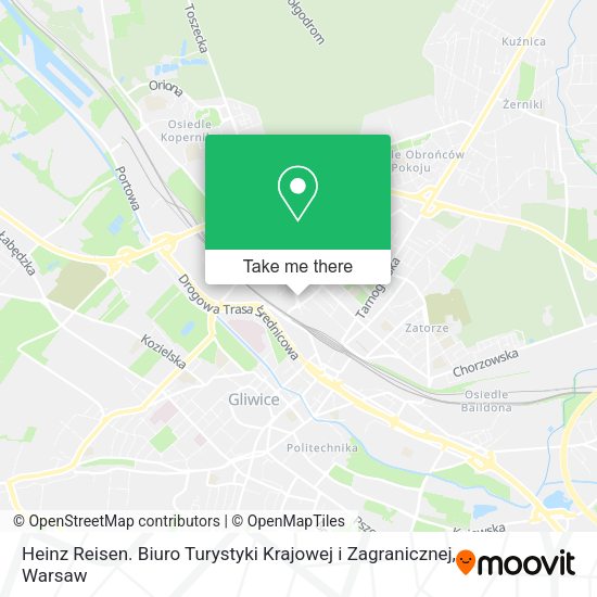 Heinz Reisen. Biuro Turystyki Krajowej i Zagranicznej map