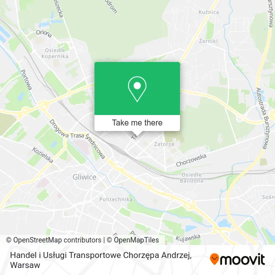 Карта Handel i Usługi Transportowe Chorzępa Andrzej