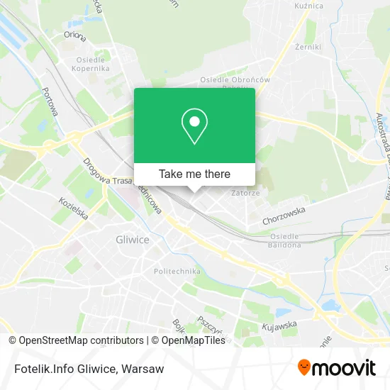 Карта Fotelik.Info Gliwice
