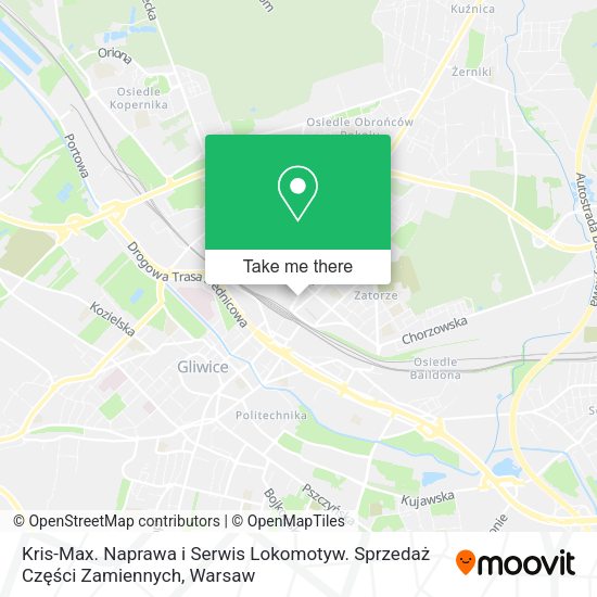 Kris-Max. Naprawa i Serwis Lokomotyw. Sprzedaż Części Zamiennych map