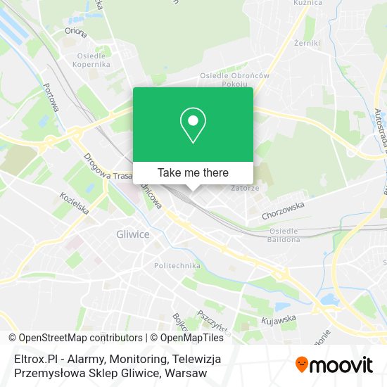 Eltrox.Pl - Alarmy, Monitoring, Telewizja Przemysłowa Sklep Gliwice map