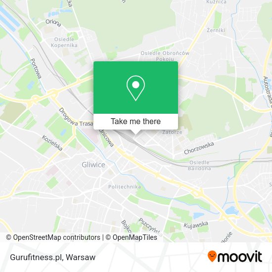 Gurufitness.pl map