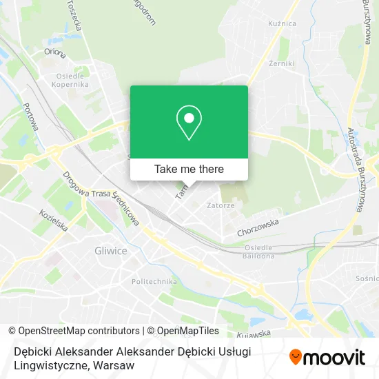 Карта Dębicki Aleksander Aleksander Dębicki Usługi Lingwistyczne