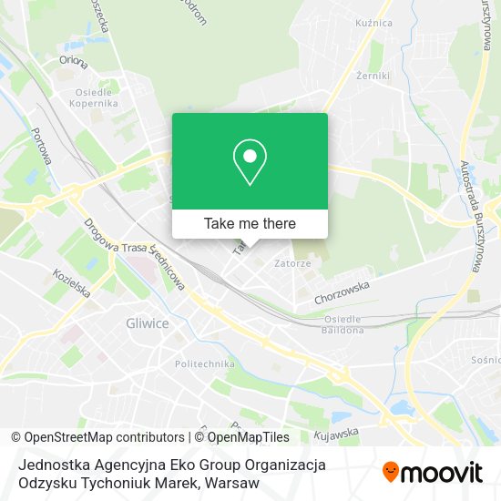 Jednostka Agencyjna Eko Group Organizacja Odzysku Tychoniuk Marek map