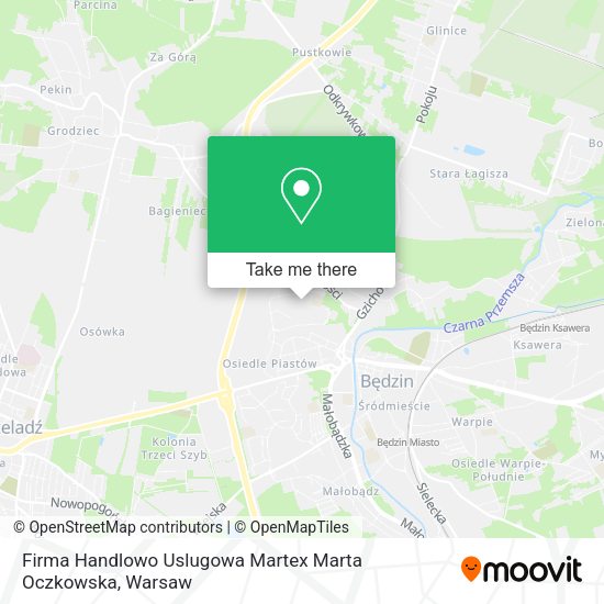 Firma Handlowo Uslugowa Martex Marta Oczkowska map