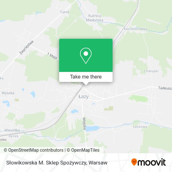 Słowikowska M. Sklep Spożywczy map