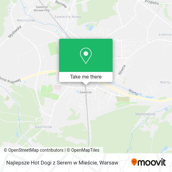 Najlepsze Hot Dogi z Serem w Mieście map